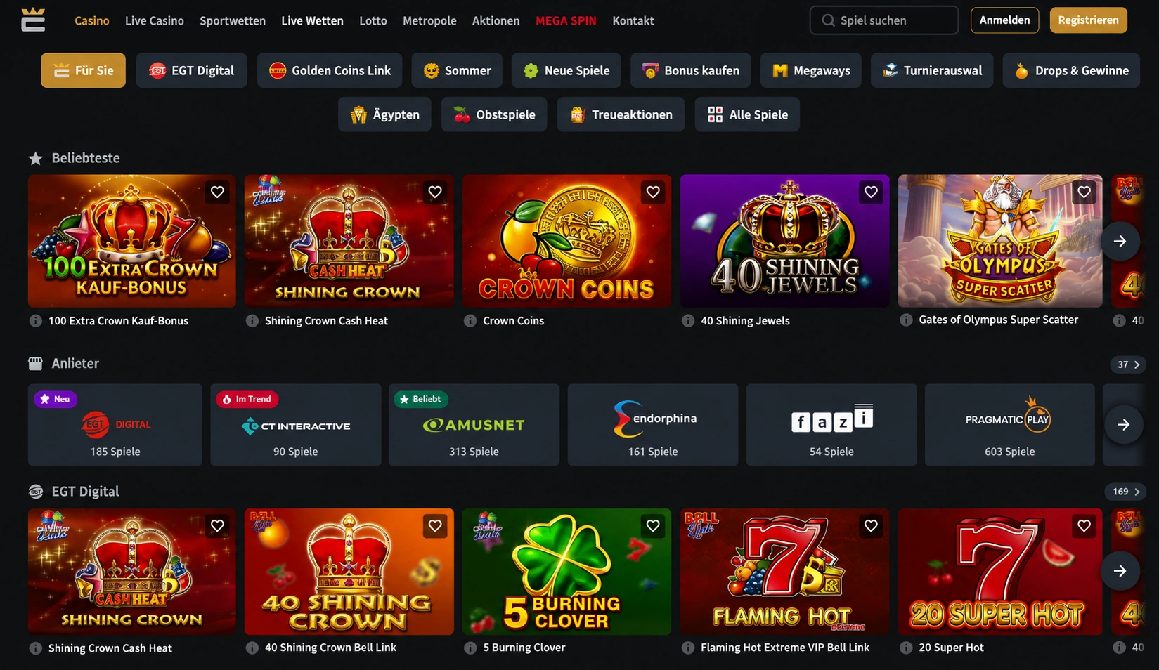 Softwarepartner und Qualität der Spiele — Conti Casino